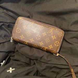 Louis Vuitton Brown Monogram Zip Wallet